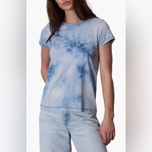 NWT Rag & Bone The Slub Tie-Dye blue short sleeve tee - S